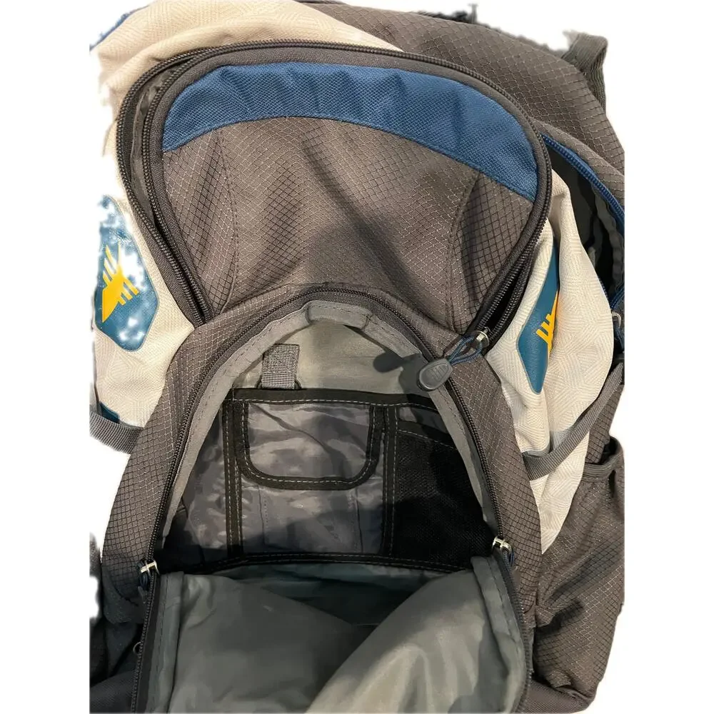 High Sierra Scrimmage backpack Charcoal, White Blue Green